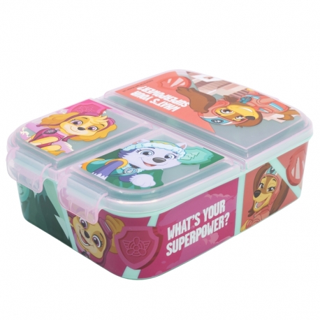 MULTI COMPARTMENT SANDWICH BOX PAW PATROL GIRL SUPERPOWERS