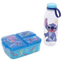 SET 2 PCS SET 2 PCS (ADVENTURE BOTTLE AND MULTI COMPARTMENT SANDWICH BOX) STITCH | Stor Brand