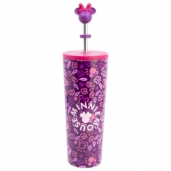 STOR VASO TERMO ACERO INOXIDABLE CON CAÑA 3D 770 ML MINNIE MOUSE CHERRYLICIOUS YOUNG ADULT