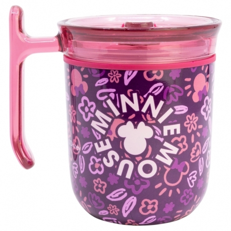 STOR TAZA HARMONY DOBLE PARED CON TAPA 470 ML MINNIE MOUSE CHERRYLICIOUS YOUNG ADULT