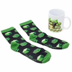STOR SET DE CALCETINES Y TAZA CERAMICA 325 ML MINECRAFT CORE 2025