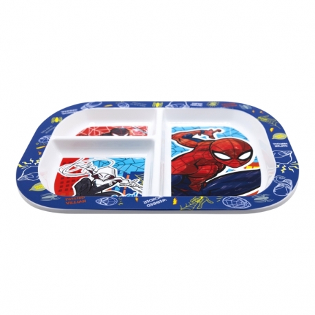 RECTANGULAR DIVIDED PLATE ST SPIDERMAN MOB RULES