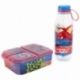 SET 2 PCS (BOTELLA AVENTURA Y SANDWICHERA MULTIPLE) SPIDERMAN