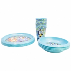 SET FIESTA 20 PCS (PLATO, CUENCO, VASO) BLUEY
