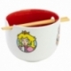 CERAMIC RAMEN BOWL WITH CHOPSTICKS IN GIFT BOX SUPER MARIO PROTAGONISTS