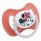 BABY 2 PCS SET SYMMETRICAL PACIFIER SILICONE +6 M WITH COVER MINNIE MOUSE HEART FULL
