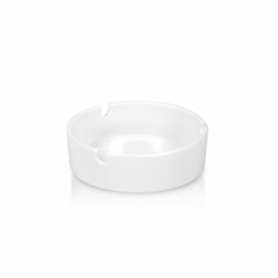 WHITE ROUND MELAMINE ASHTRAY (105X33 MM.)