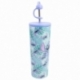 STOR VASO TERMO ACERO INOXIDABLE CON CAÑA 3D 770 ML STITCH ALOHA YOUNG ADULT