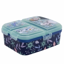 XL MULTI COMPARTMENT RECTANGULAR SANDWICH BOX FROZEN SNOWY TALE