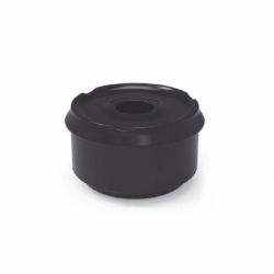CENICERO MELAMINA AGUA NEGRO (110X65 MM.)