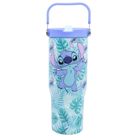 STOR VASO COOL TERMO ACERO INOXIDABLE CON ASA 860 ML STITCH ALOHA YOUNG ADULT