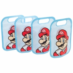 4 ZIPPER BAGS SET SUPER MARIO