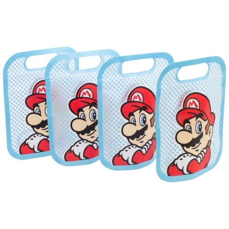 4 ZIPPER BAGS SET SUPER MARIO