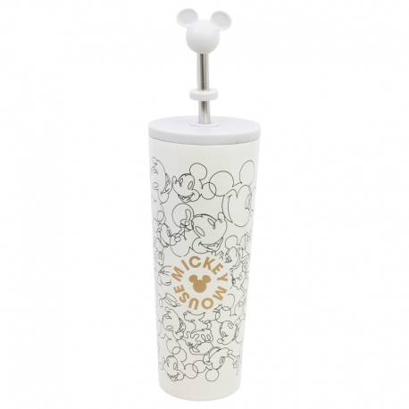 INSULATED SS STRAW TUMBLER WITH 3D COVER 770 ML MICKEY MOUSE SIGNATURE
