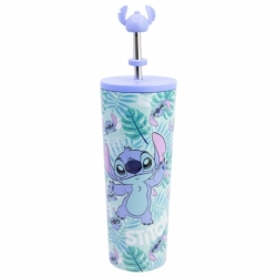 INSULATED SS STRAW TUMBLER WITH 3D COVER 770 ML STITCH ALOHA
