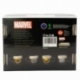 4 PCS EXPRESSO GLASS MUG 100 ML SET MARVEL