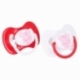 2 PCS SET SYMETRICAL PACIFIER SILICONE +6 M WITH COVER PEPPA PIG LITTLE ONE