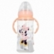 BABY 12 OZ WIDENECK BOTTLE SILICONE TEAT 3 POSITIONS WITH HANDLES  MINNIE INDIGO DREAMS
