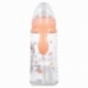 BABY 12 OZ WIDENECK BOTTLE SILICONE TEAT 3 POSITIONS WITH HANDLES  MINNIE INDIGO DREAMS