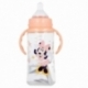 BABY 12 OZ WIDENECK BOTTLE SILICONE TEAT 3 POSITIONS WITH HANDLES  MINNIE INDIGO DREAMS