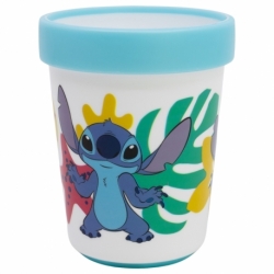 VASO ANTIDESLIZANTE PREMIUM BICOLOR 260 ML STITCH