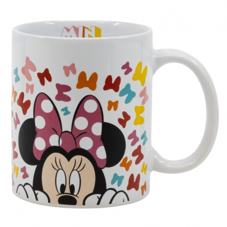 TAZA CERAMICA 325 ML EN CAJA DE REGALO MINNIE SO EDGY BOWS