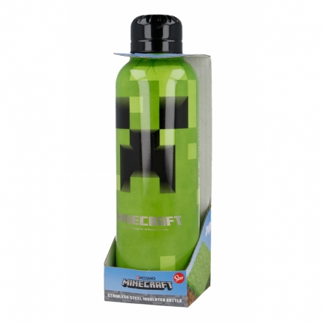 BOTELLA TERMO ACERO INOXIDABLE 515 ML MINECRAFT