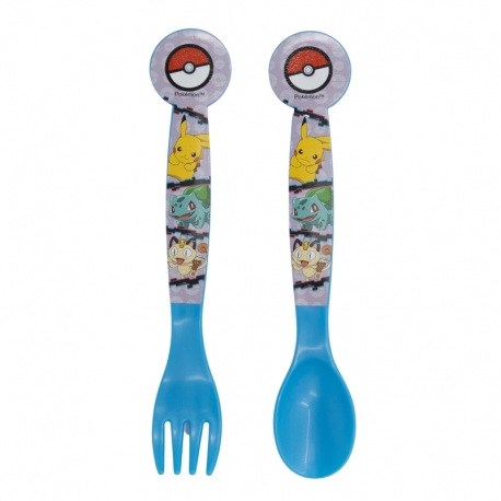 2 PCS PP CUTLERY (SPOON AND FORK) SET IN POLYBAG POKEMON DISTORSION