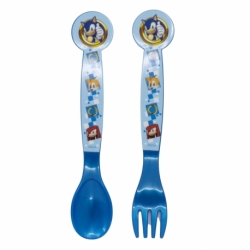 2 PCS PP CUTLERY (SPOON AND FORK) SET IN POLYBAG SONIC