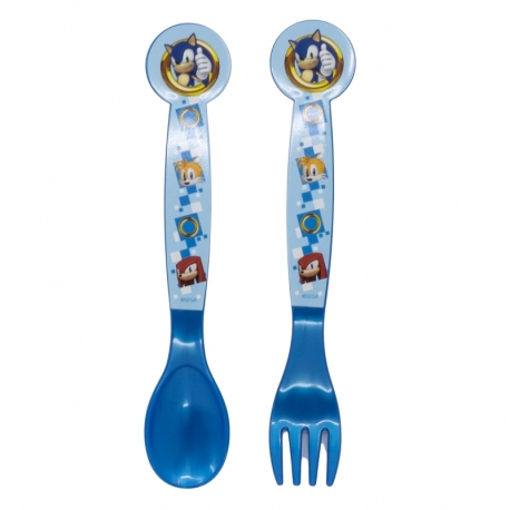 SET DE 2 CUBIERTOS PP (CUCHARA Y TENEDOR) SONIC