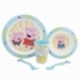 SET MICRO 5 PCS (PLATO, CUENCO, VASO Y CUBIERTOS) EN CAJA PEPPA CORE 2022