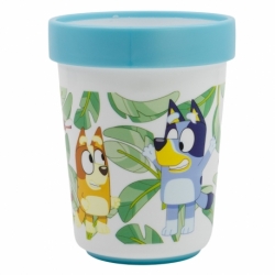 VASO ANTIDESLIZANTE PREMIUM BICOLOR 260 ML BLUEY