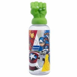 BOTELLA FIGURITA 3D 560 ML AVENGERS SEVEN WONDERS HULK