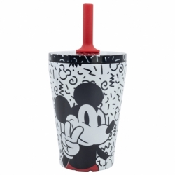 DW SS SILICONE STRAW TUMBLER 360 ML MICKEY VIBES