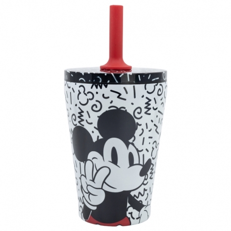 DW SS SILICONE STRAW TUMBLER 360 ML MICKEY VIBES