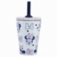DW SS SILICONE STRAW TUMBLER 360 ML MINNIE MOUSE AWESOME FACES