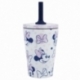 DW SS SILICONE STRAW TUMBLER 360 ML MINNIE MOUSE AWESOME FACES