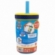 VASO PP ANTIVUELCO CON PAJITA DE SILICONA 370 ML PAW PATROL BOY HI THERE