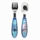 SET DE 2 CUBIERTOS METALICOS (CUCHARA Y TENEDOR) STITCH DRAWING