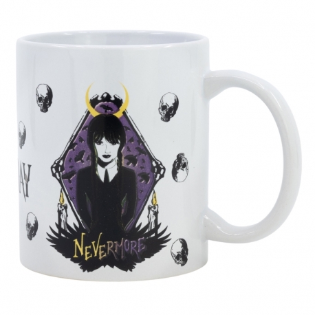 TAZA CERAMICA 325 ML EN CAJA DE REGALO WEDNESDAY