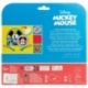 NON SLIP 5 PCS BICOLOR PREMIUM SET (PLATE, BOWL, TUMBLER, CUTLERY) IN STANDARD BOX MICKEY TRUE CHAMPIONS