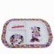 PLATO DIVIDIDO RECTANGULAR ST MINNIE BOLD FLORALS