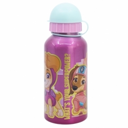 BOTELLA ALUMINIO PEQUEÑA 400 ML PAW PATROL GIRL SUPERPOWERS