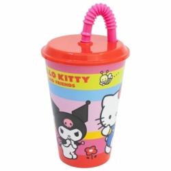 VASO CAÑA EASY 430 ML HELLO KITTY AND FRIENDS