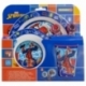 5 PCS MCIRO SET (PLATE, BOWL, TUMBLER, CUTLERY) SPIDERMAN MOB RULES