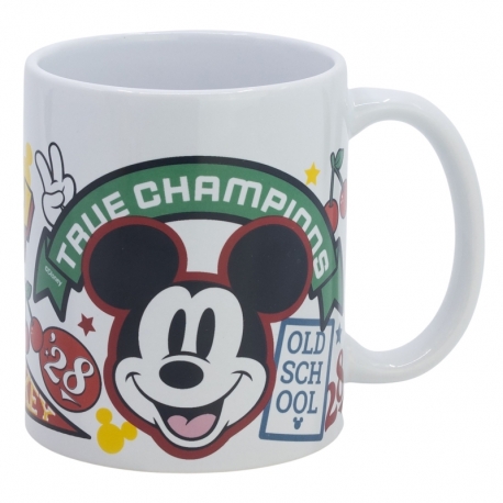 TAZA CERAMICA 325 ML EN CAJA DE REGALO MICKEY TRUE CHAMPIONS