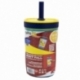 VASO PP ANTIVUELCO CON PAJITA DE SILICONA 370 ML POKEMON DOODLE GRIP