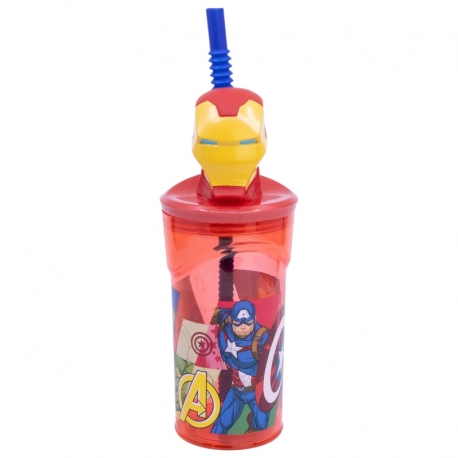 VASO FIGURITA 3D 360 ML AVENGERS SEVEN WONDERS IRON MAN