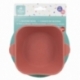 TODDLER SQUARE SILICONE BOWL SUCTION SYSTEM MINNIE MOUSE