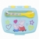 SANDWICHERA RECTANGULAR CON CUBIERTOS PEPPA PIG CORE 2022